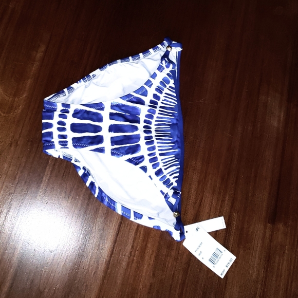 Trina Turk Bikini Bottoms Med (6) Indigo - Picture 2 of 8